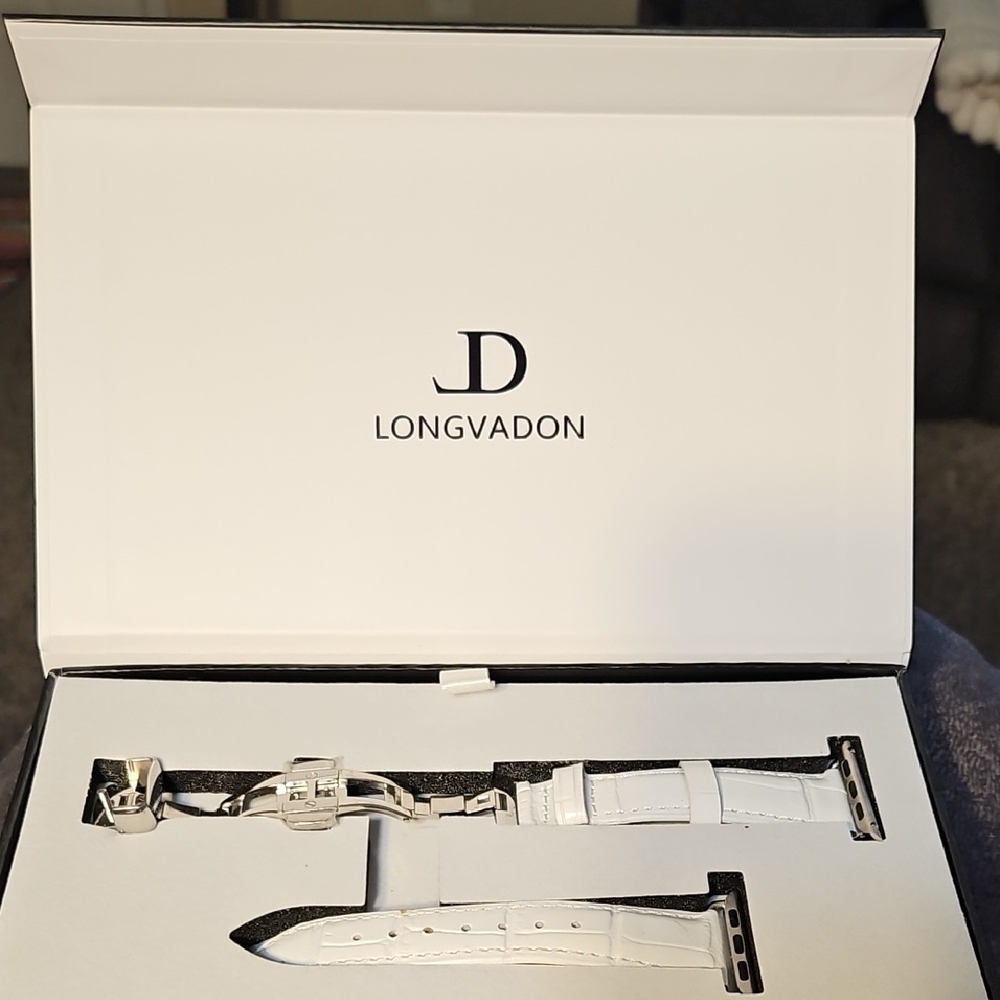 White Leather Watch Strap